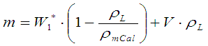 Gleichung Masse
